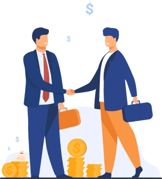 Two business professionals meeting